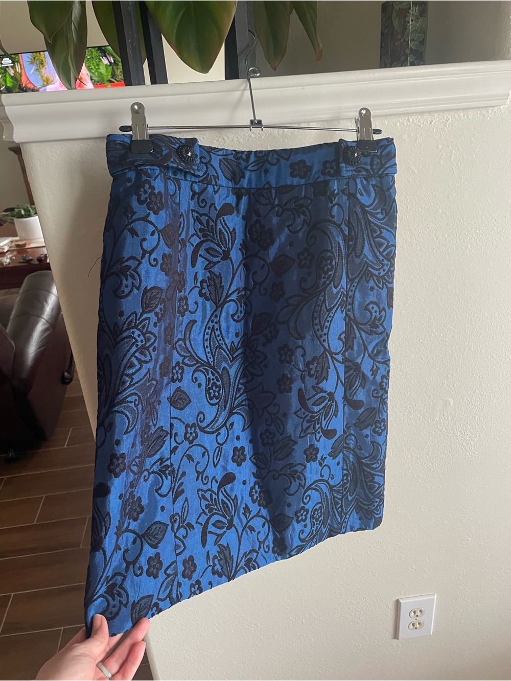 Vintage Harold’s Paisley Floral Pencil Skirt - Mini